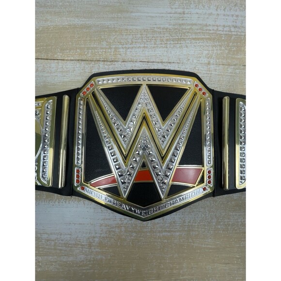 WWE 2014 Mattel HEAVYWEIGHT CHAMPIONSHIP Youth Replica New Logo Wrestling BELT - Picture 1 of 13